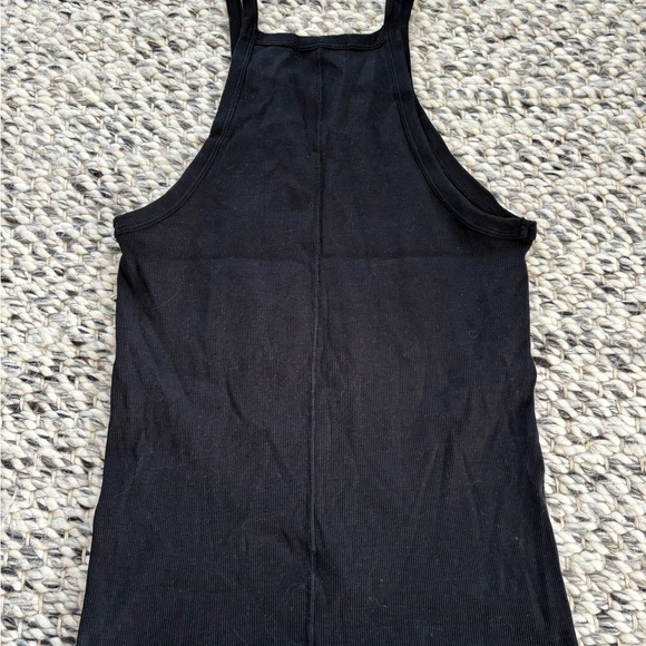 Denim Forum by Artizia cotton black ribbed racerback tank top, Size L - Picture 5 of 6
